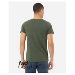 BELLA+CANVAS 3414 Unisex FWD Fashion Triblend Raw Neck Tee