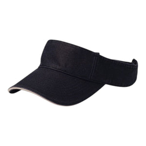 Mega Cap 4021B Pro Style Cotton Twill Washed Visor - 