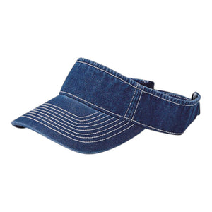 Mega Cap 4029 Pro Style Washed Denim Visor - 
