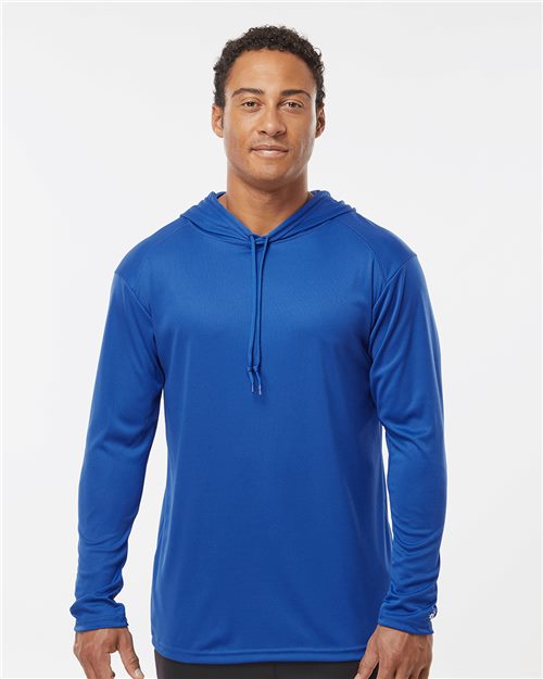 Badger 4105 Unisex B-Core Hooded Long Sleeve T-Shirt