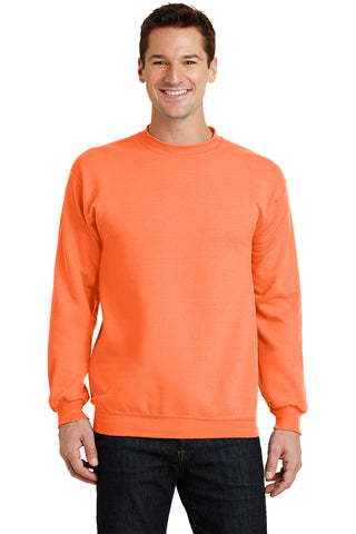 Port & Company PC78 Core Fleece Crewneck Sweatshirt - Neon Orange