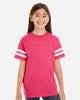 LAT 6137 Youth Football Fine Jersey Tee