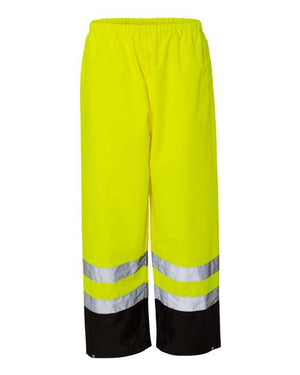 Kishigo RWP102-103 Unisex Storm Cover Waterproof Rain Pants - 
