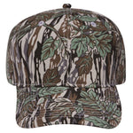 OTTO CAP 44-051 Camouflage 6 Panel Mid Profile Baseball Cap