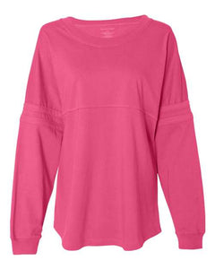 Boxercraft T14 Women's Jersey Pom Pom Long Sleeve T-Shirt - 