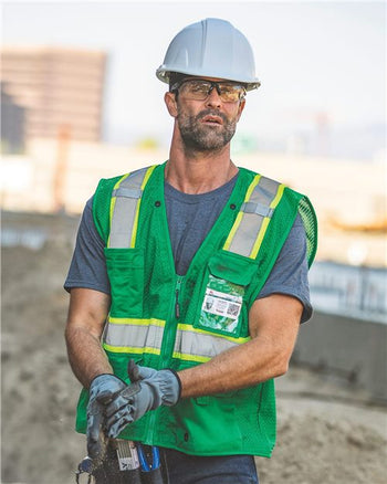 Kishigo B100-111 Unisex EV Series® Enhanced Visibility Multi-Pocket Mesh Vest