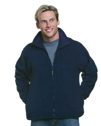 Bayside 1130 Men's USA-Made Full-Zip Fleece Jacket