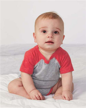 Rabbit Skins 4430 Infant Baseball Fine Jersey Bodysuit - 
