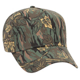 Otto 46-047 Camouflage 5 Panel Mid Profile Baseball Cap