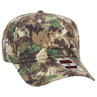 Otto 46-047 Camouflage 5 Panel Mid Profile Baseball Cap