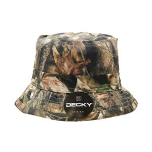 Decky 460 - Structured HybriCam Fisherman's Hat, Camo Bucket Hat - CASE Pricing - 