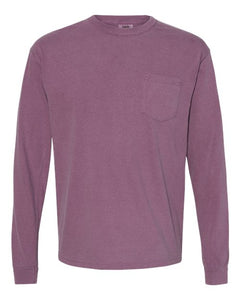 Comfort Colors 4410 Unisex Garment-Dyed Heavyweight Long Sleeve Pocket T-Shirt - 