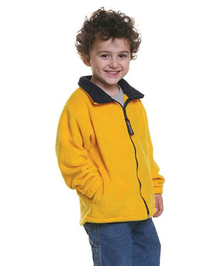 Bayside 1115 Youth USA-Made Full-Zip Fleece Jacket - 