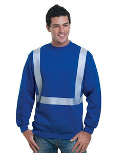 Bayside 3792 Men's USA-Made Hi-Visibility Crewneck Sweatshirt - 