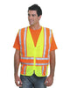 Bayside 3787 Unisex USA-Made ANSI Safety Mesh Vest