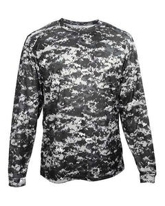 Badger 2184 Youth Digital Camo Long Sleeve T-Shirt - 