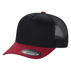 Unbranded Suede Bill 5 Panel Trucker Hat - 