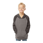 Independent Trading Co PRM15YSB Youth Lightweight Special Blend Raglan Hooded Sweatshirt