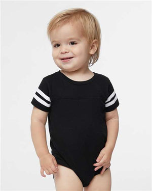 Rabbit Skins 4437 Infant Football Fine Jersey Bodysuit - 
