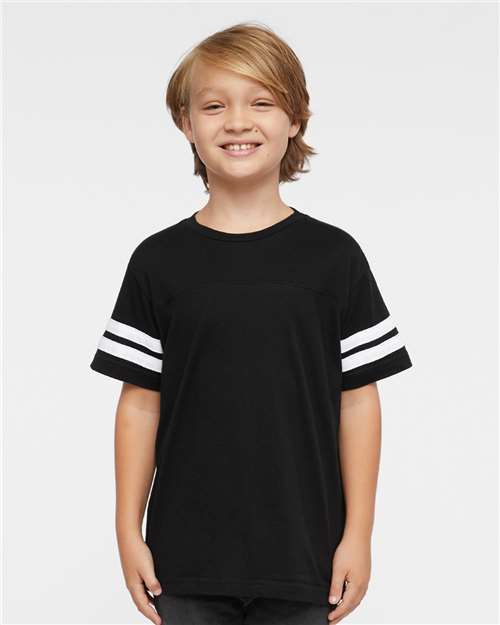 LAT 6137 Youth Football Fine Jersey Tee