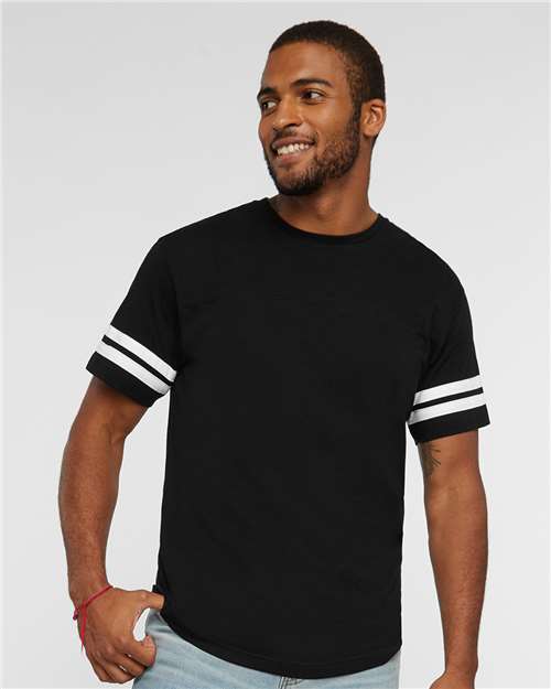LAT 6937 Men's Football Fine Jersey Tee