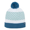 Mega Cap 5071 Infinity Selections Polka Dot Cuffed Pom Beanie