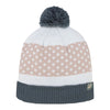 Mega Cap 5071 Infinity Selections Polka Dot Cuffed Pom Beanie