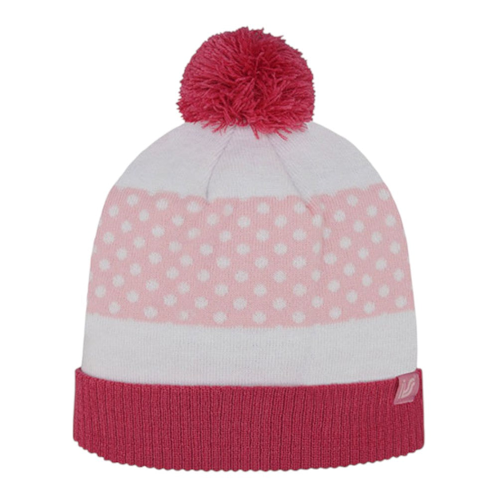 5071 Mega Cap 5071 Infinity Selections Polka Dot Cuffed Pom Beanie – The ...
