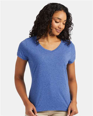 Hanes 42VT Women's Perfect-T Triblend V-Neck T-Shirt - 