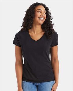 Hanes 42VT Women's Perfect-T Triblend V-Neck T-Shirt - 