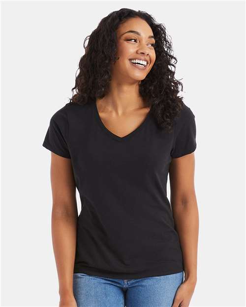 Hanes 42VT Women's Perfect-T Triblend V-Neck T-Shirt