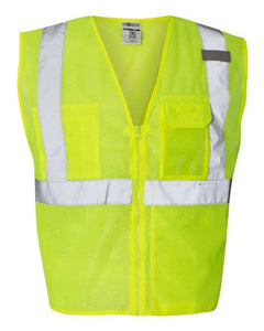 Kishigo 1532 Unisex Clear ID Vest with Zipper Closure - 