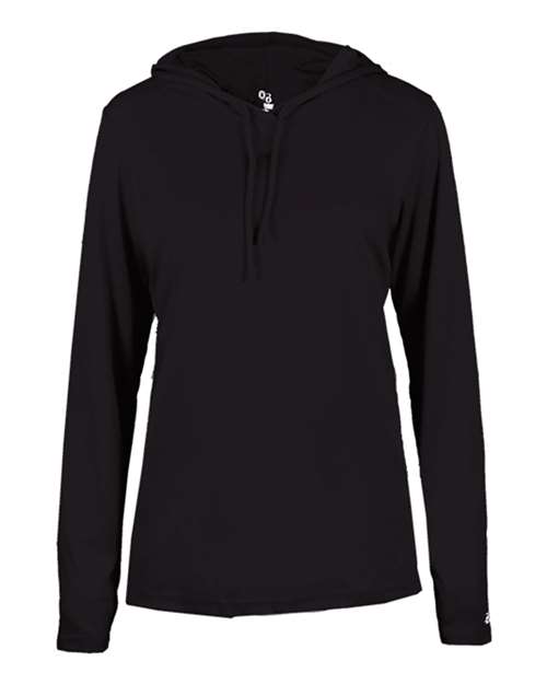 Badger 4165 Women's B-Core Long Sleeve Hooded T-Shirt