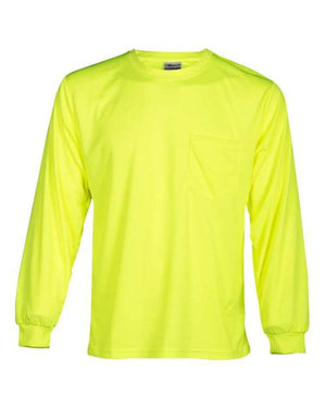 Kishigo 9122-9123 Unisex Microfiber Polyester Long Sleeve T-Shirt - 