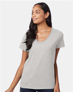 Hanes S04V Women's Perfect-T V-Neck T-Shirt - 