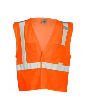 Kishigo 1083-1084 Unisex 4 Pocket Hook-and-Loop Mesh Vest