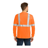 CornerStone ANSI 107 Class 2 Long Sleeve High Visibility Safety T-Shirt CS401LS