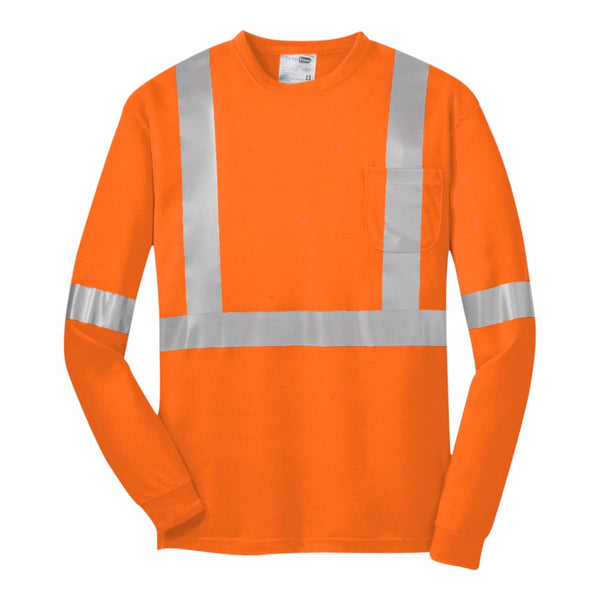 CornerStone ANSI 107 Class 2 Long Sleeve High Visibility Safety T-Shirt CS401LS