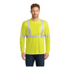 CornerStone ANSI 107 Class 2 Long Sleeve High Visibility Safety T-Shirt CS401LS