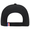 OTTO CAP 58-755 6 Panel Low Profile Baseball Cap US Flag Flame Design Hat