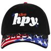 OTTO CAP 58-755 6 Panel Low Profile Baseball Cap US Flag Flame Design Hat