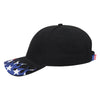 OTTO CAP 58-755 6 Panel Low Profile Baseball Cap US Flag Flame Design Hat