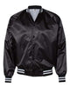 Augusta Sportswear 3610 Unisex Satin Baseball Jacket Striped Trim