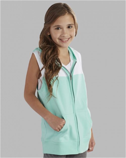 Boxercraft YV30 Youth Sleeveless Hooded Sweatshirt