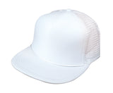 Nissun Cap 5 Panel Foam Trucker Hat, Flat Bill - 5FBC