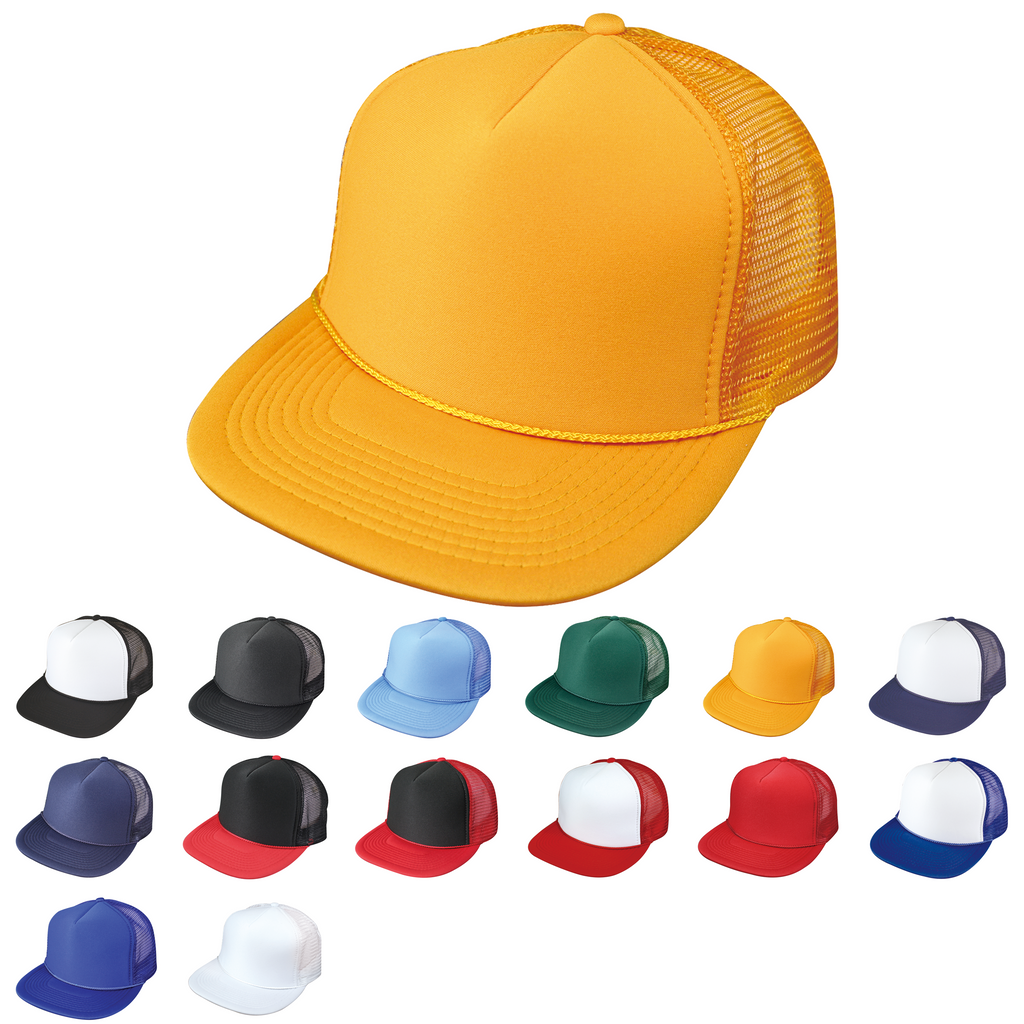 Blank foam top trucker hats
