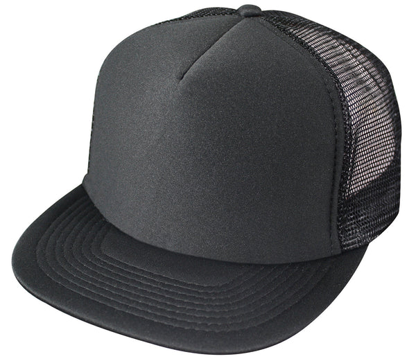 Nissun Cap 5 Panel Foam Trucker Hat Flat Bill - 5FBC