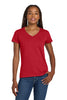 Gildan 5V00L Women's Heavy Cotton 100% Cotton V-Neck T-Shirt