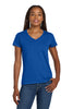 Gildan 5V00L Women's Heavy Cotton 100% Cotton V-Neck T-Shirt