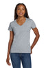 Gildan 5V00L Women's Heavy Cotton 100% Cotton V-Neck T-Shirt